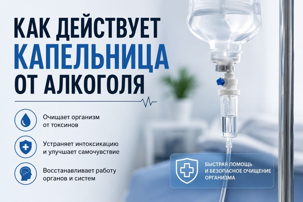 Как действует капельница от алкоголя